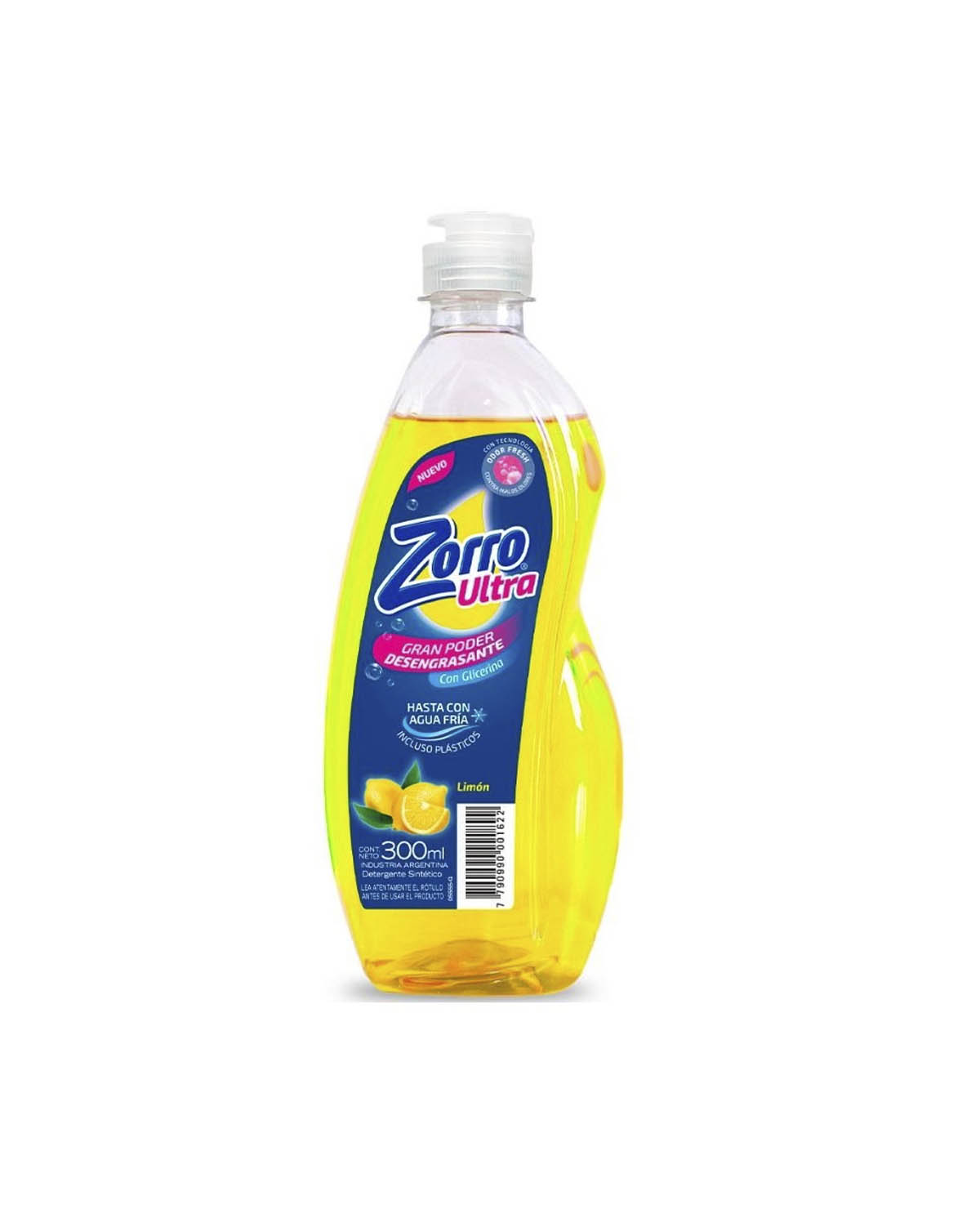 Detergente Zorro Ultra Limon x 300 Ml